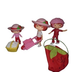 2000's Mcdonald's Strawberry Shortcake Toys Lot Of 3